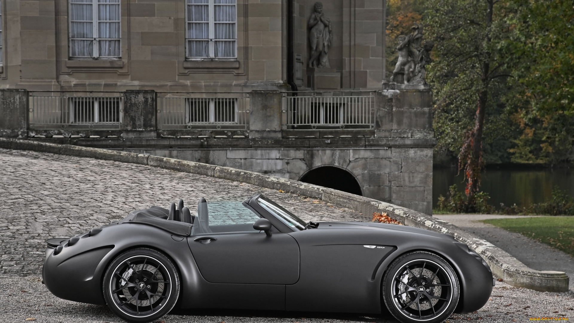 wiesmann, black, bat, автомобили, красота, стиль, автомобиль