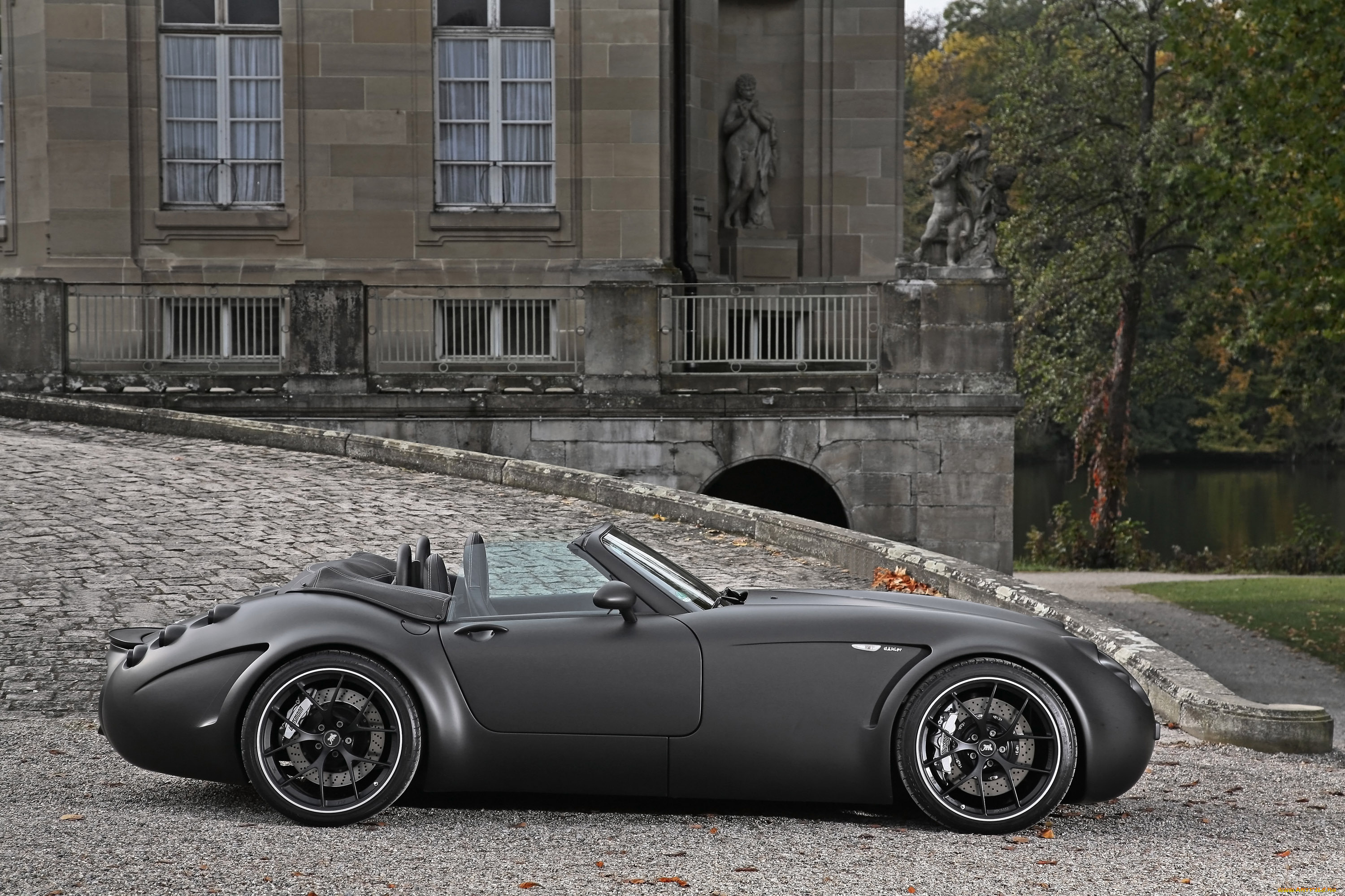 wiesmann, black, bat, автомобили, красота, стиль, автомобиль