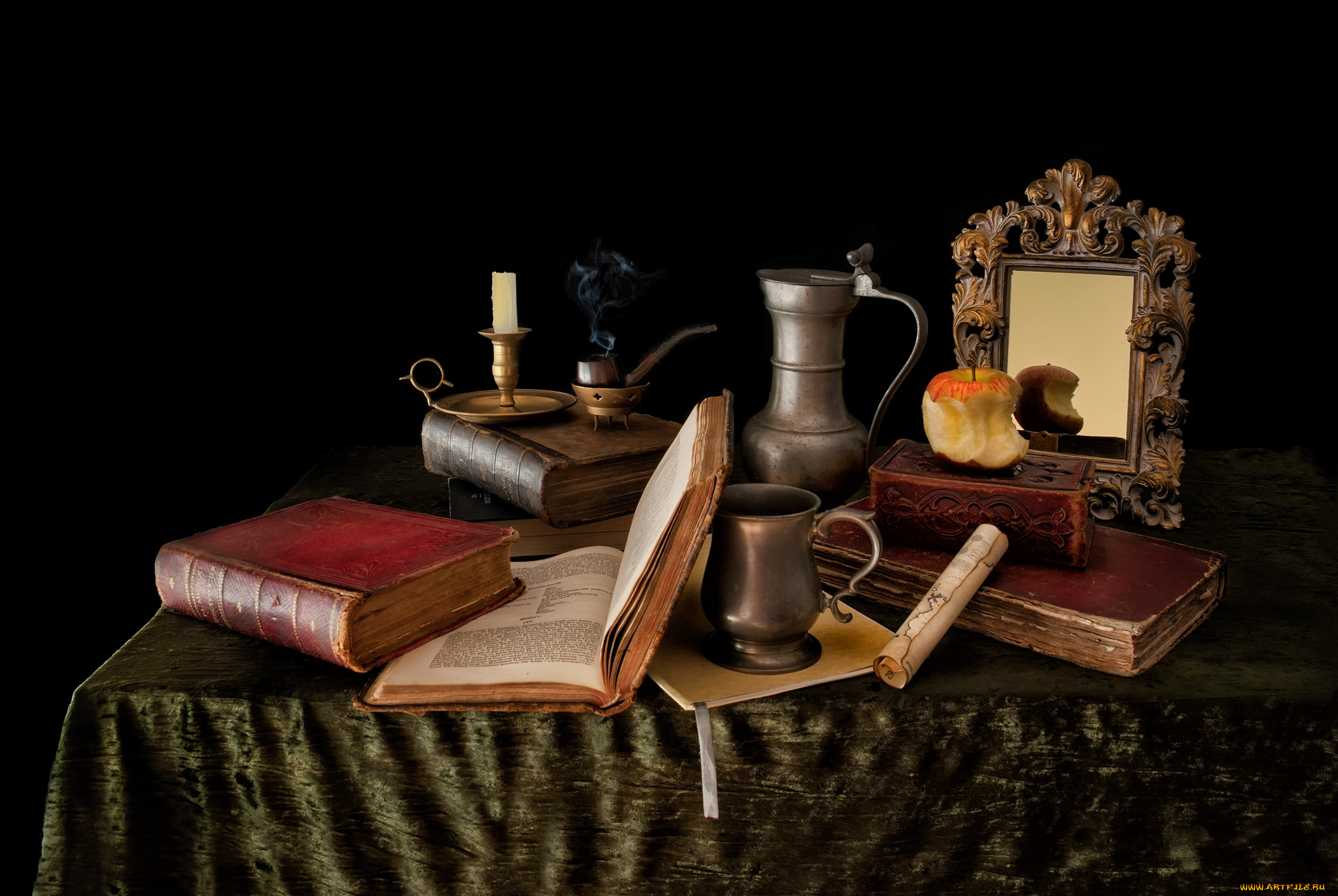 still, life, разное, канцелярия, , книги, натюрморт