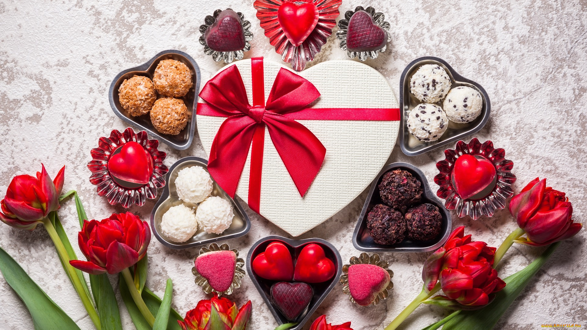праздничные, день, святого, валентина, , сердечки, , любовь, hearts, chocolate, gift, romantic, sweet, valentine`s, day, love, конфеты