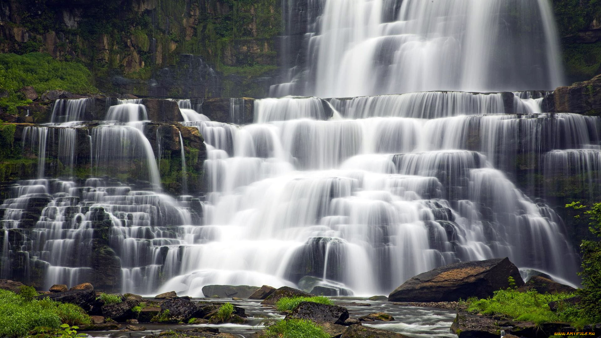 chittenango, falls, ny, природа, водопады, chittenango, falls