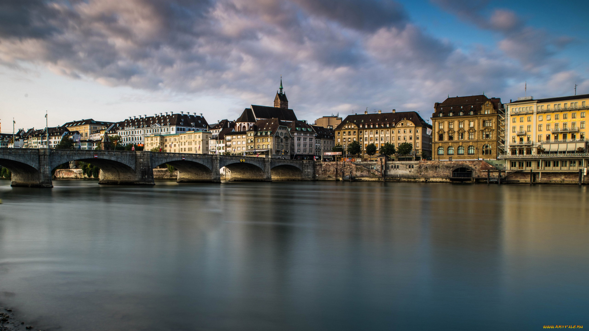 basel, switzerland, города, -, панорамы