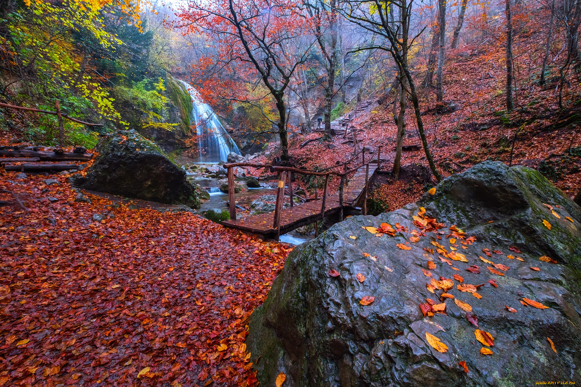 природа, водопады, парк