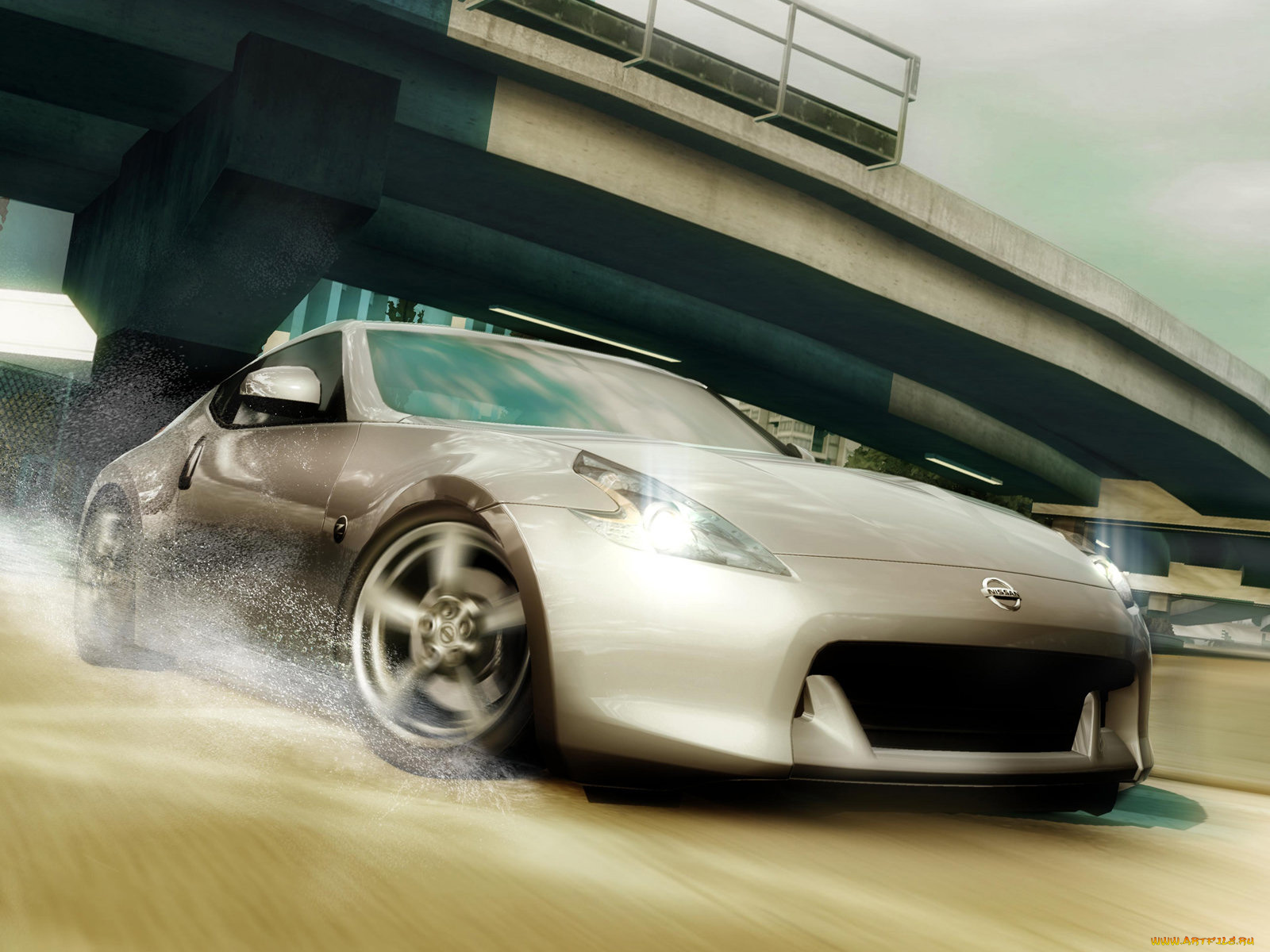 nissan, 370z, 2009, автомобили, 3д