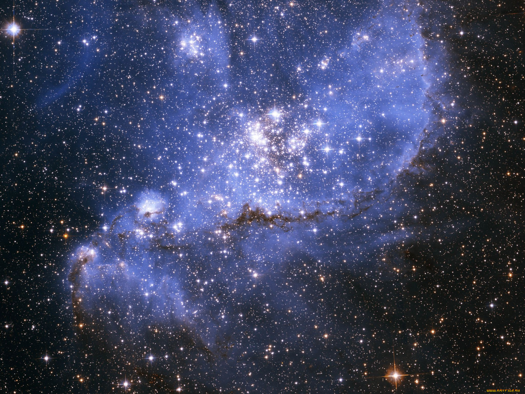 ngc346, космос, галактики, туманности