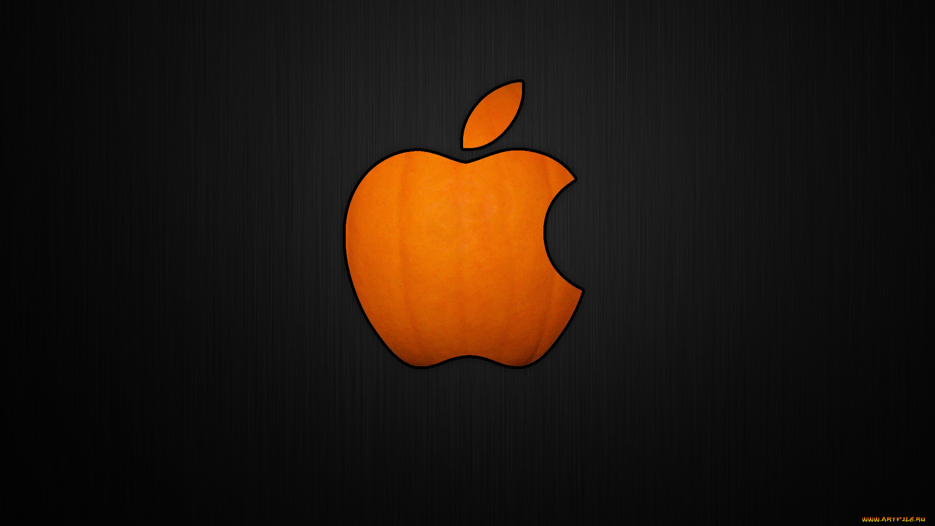 компьютеры, apple, тыква, хэллоуин, pumpkin, яблоко