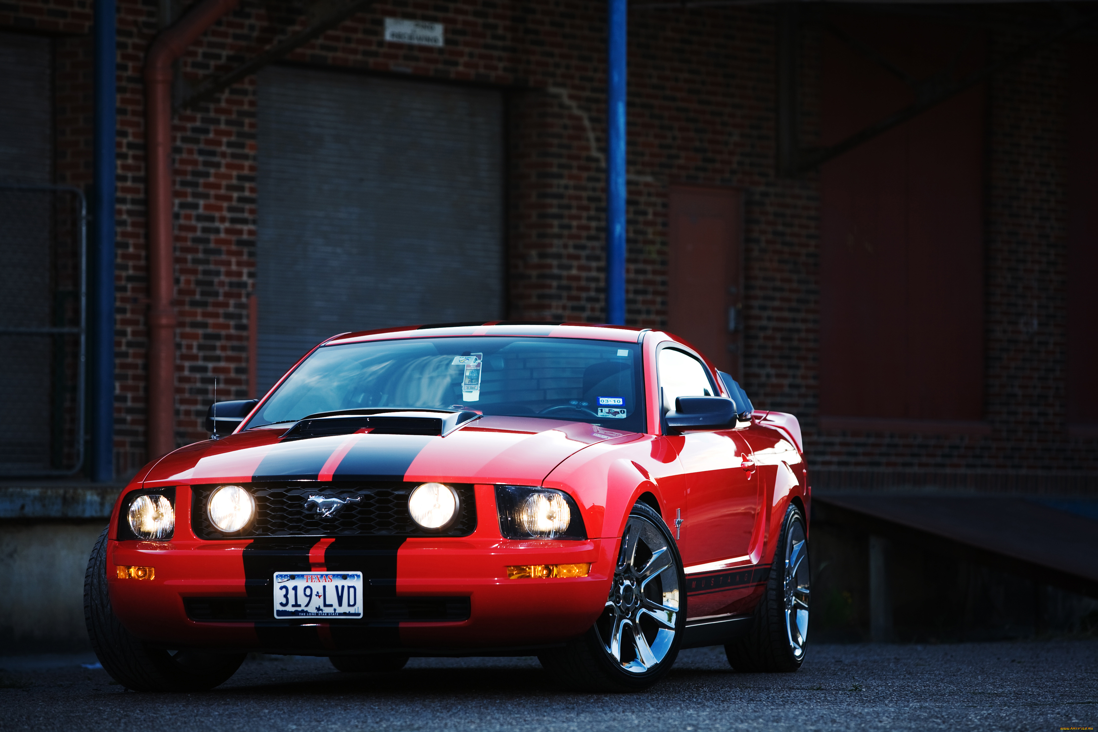 автомобили, mustang, devil, red, muscle, car