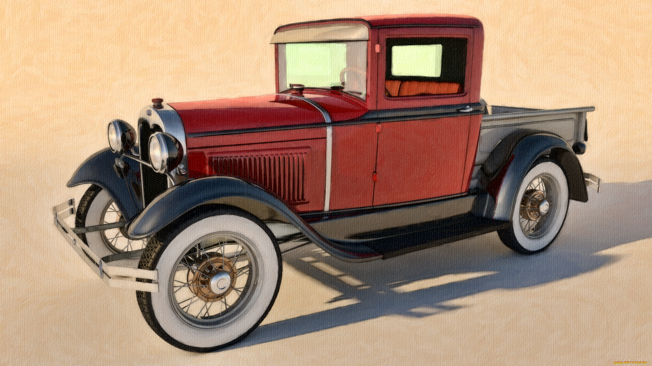 автомобили, рисованные, ford, 1930