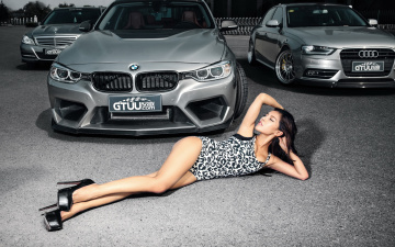 Картинка автомобили авто девушками азиатка девушка автомобиль