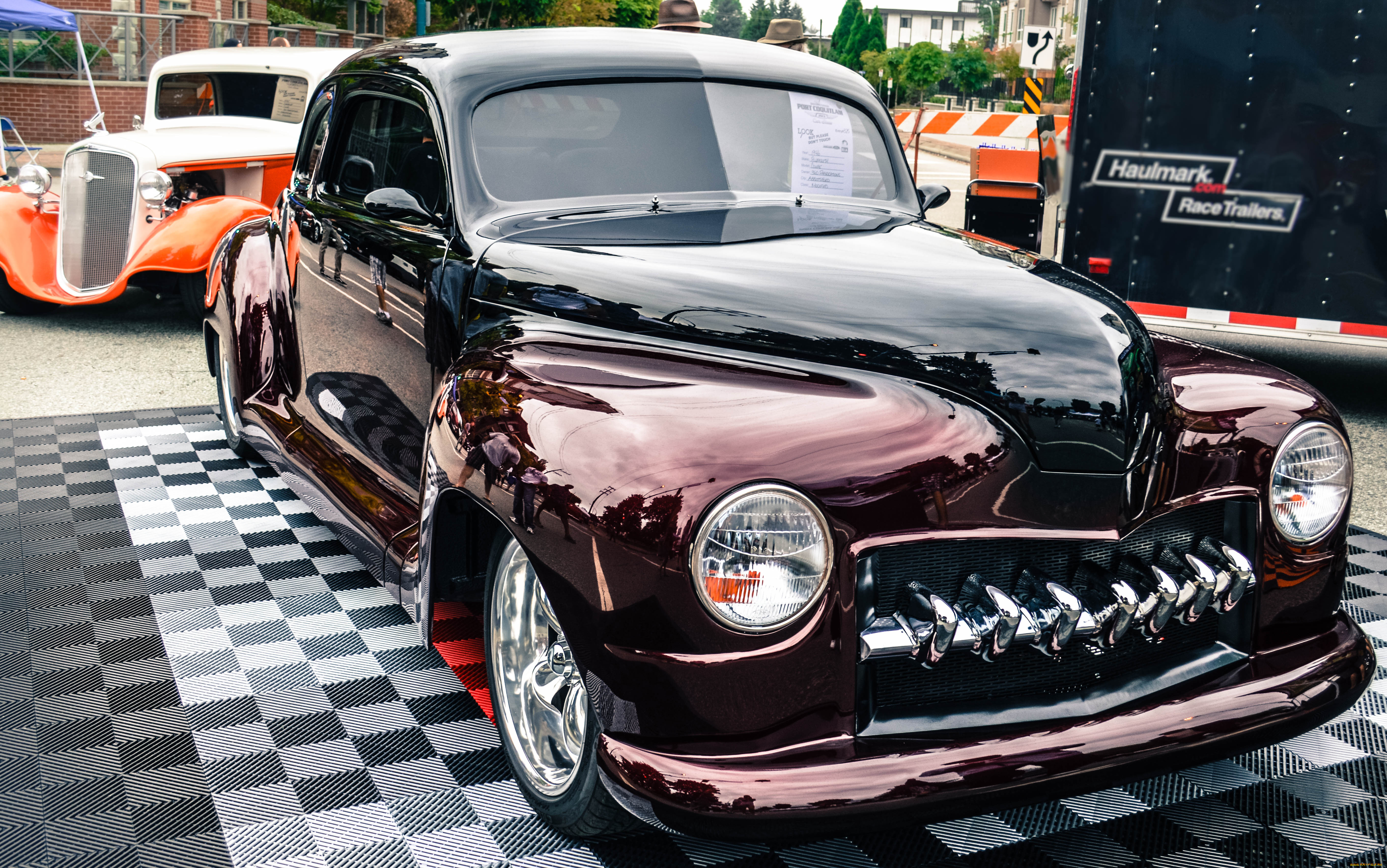 автомобили, выставки, уличные, фото, coupe, plymouth, 1946