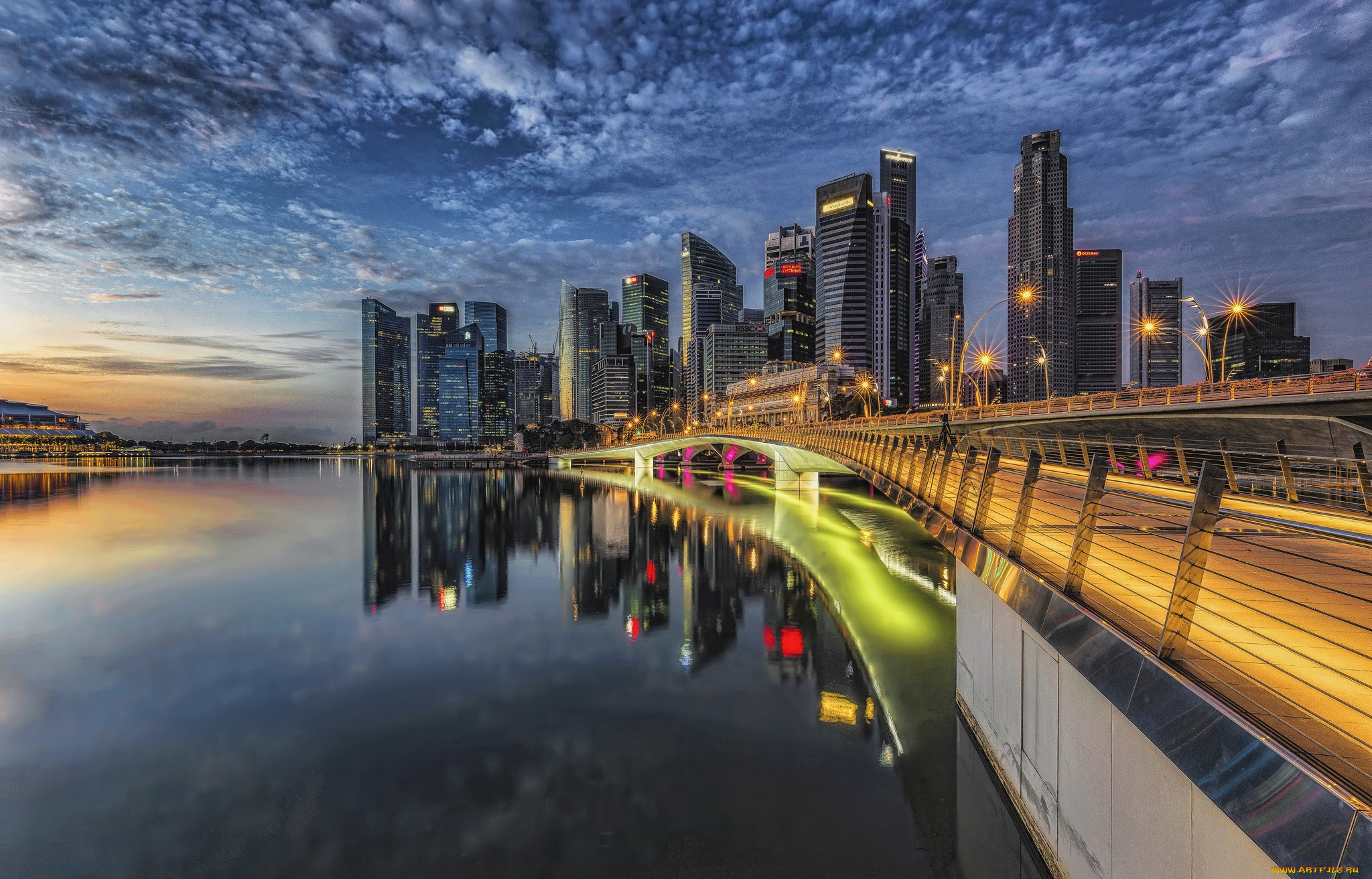 singapore, города, сингапур, , сингапур, панорама