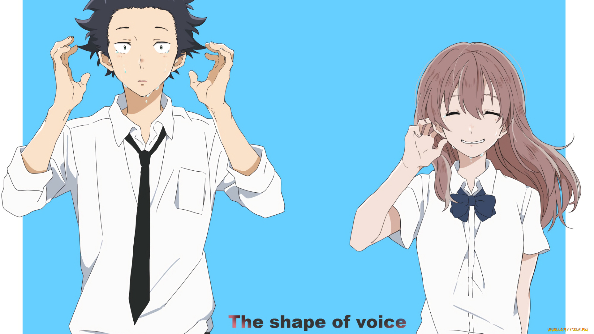 аниме, koe, no, katachi, форма, голоса