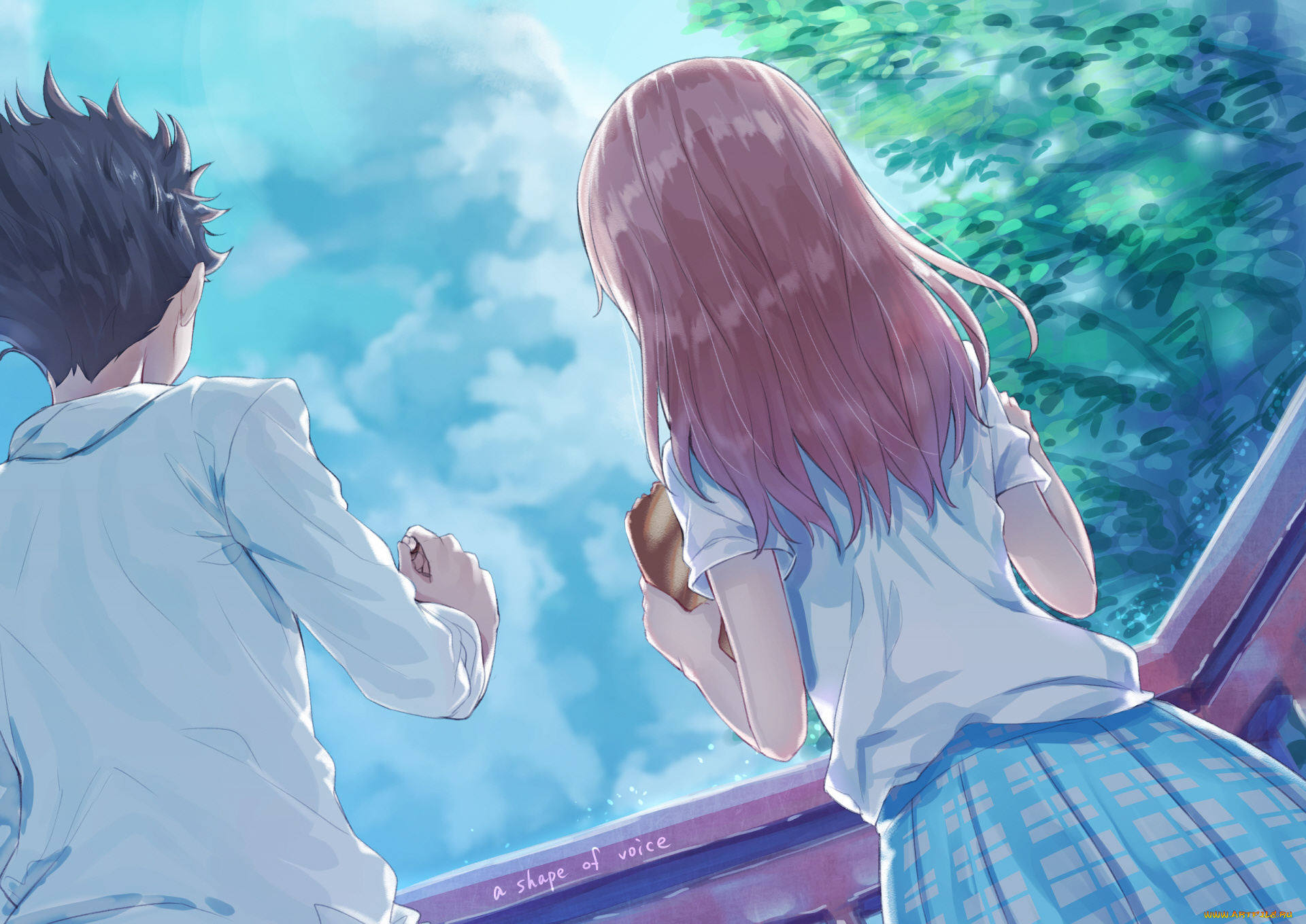 аниме, koe, no, katachi, форма, голоса