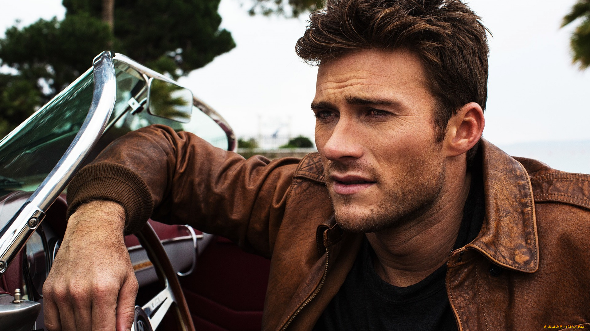 мужчины, scott, eastwood, куртка, руль