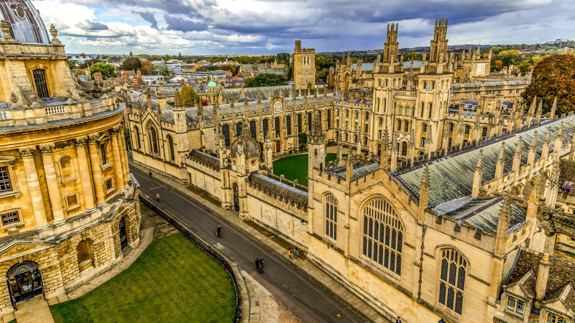 oxford, england, города, -, панорамы