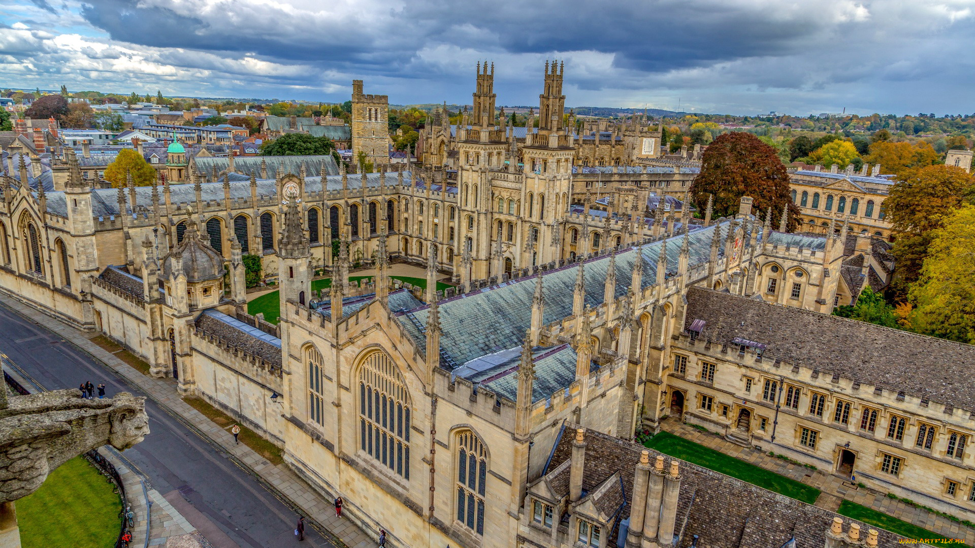 oxford, england, города, -, панорамы