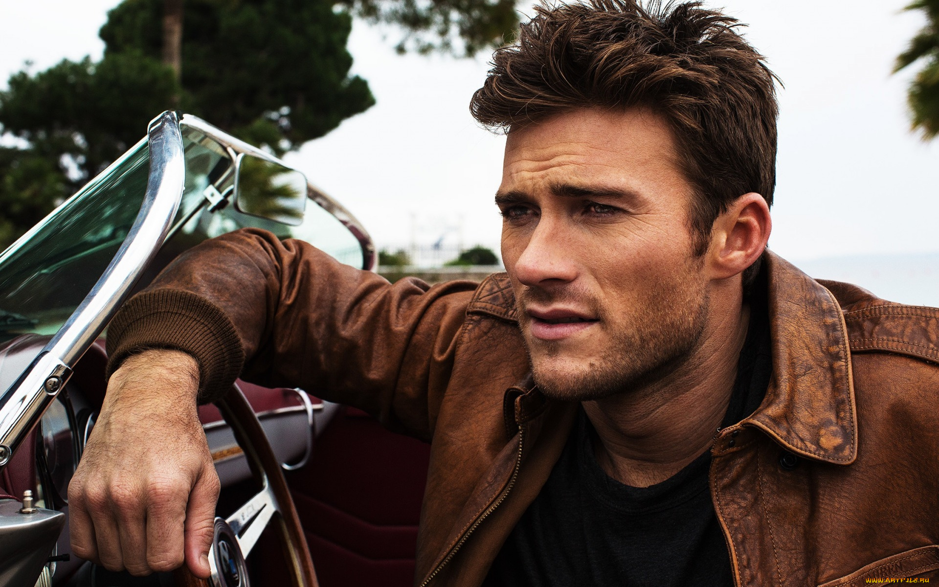 мужчины, scott, eastwood, куртка, руль