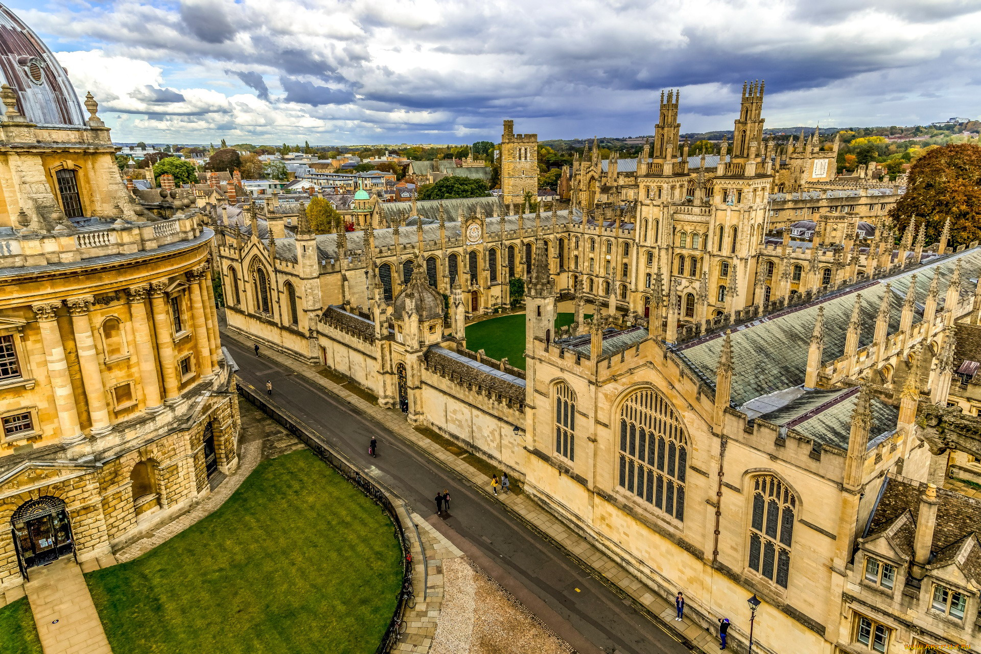 oxford, england, города, -, панорамы