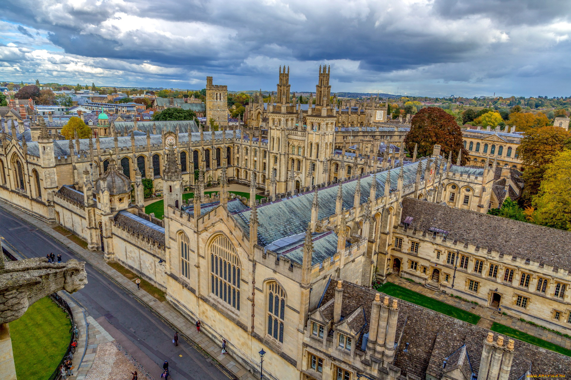 oxford, england, города, -, панорамы