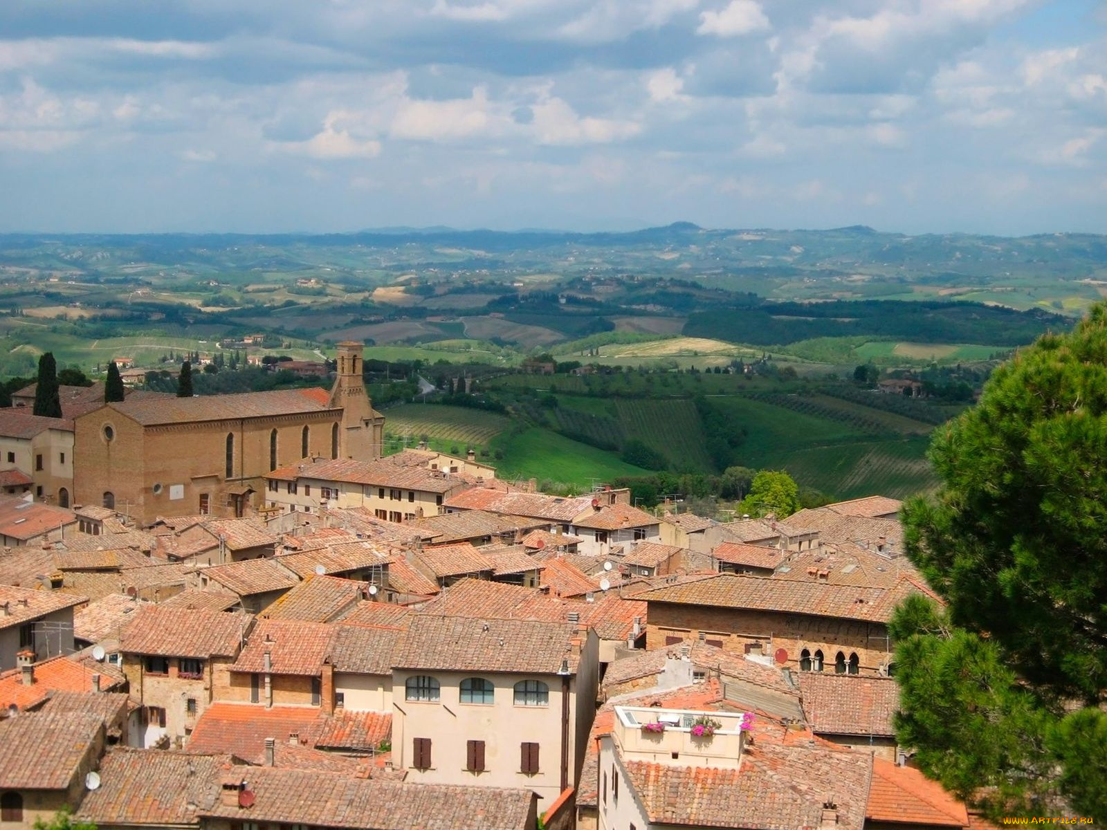 tuscany, italy, города, пейзажи