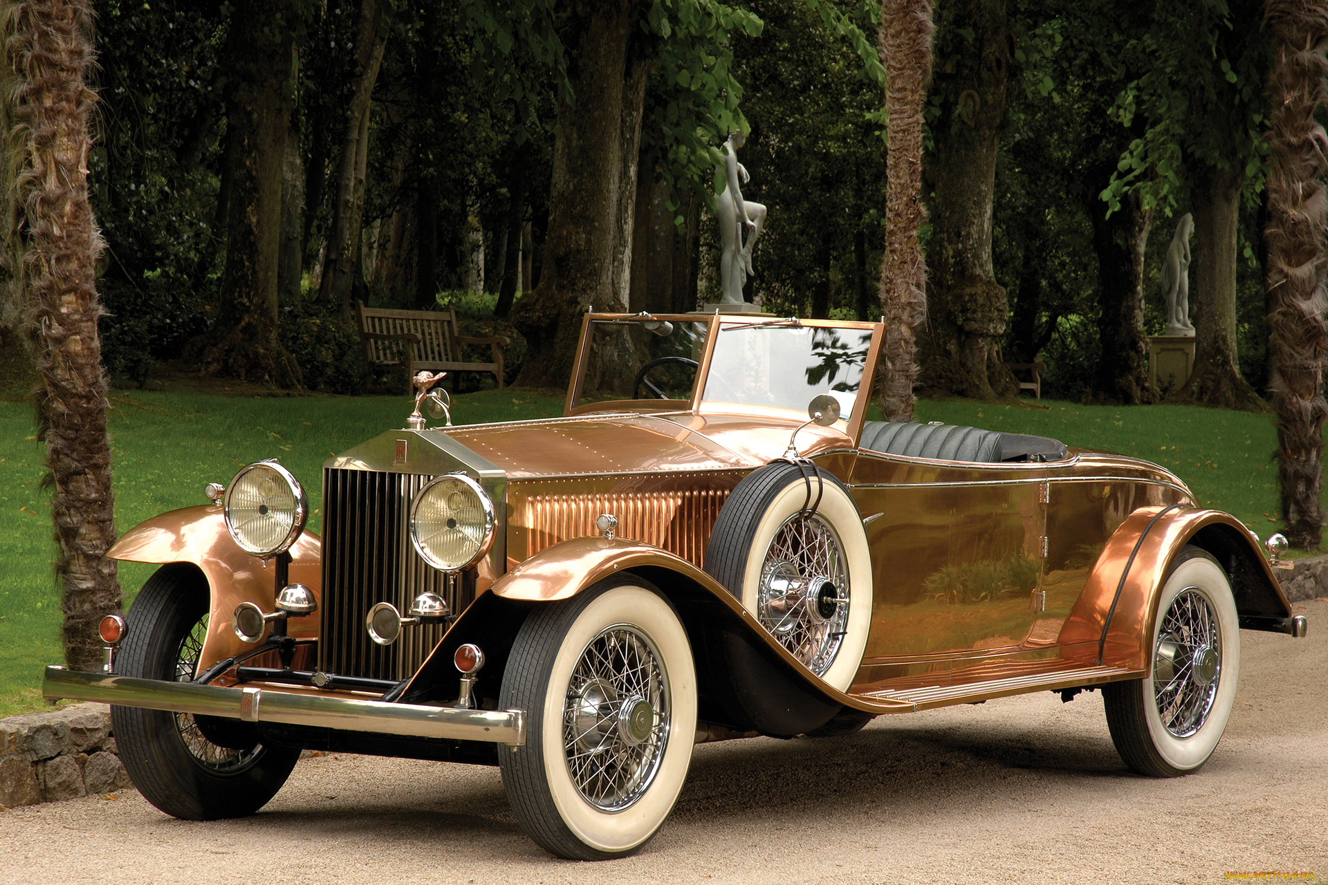 rolls, royce, phantom, brewster, open, tourer, 1930, автомобили, ретро