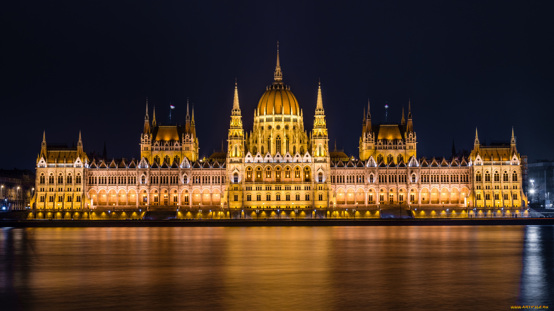 hungarian, parliament, building, , budapest, города, будапешт, , венгрия, подсветка, дворе, река, ночь