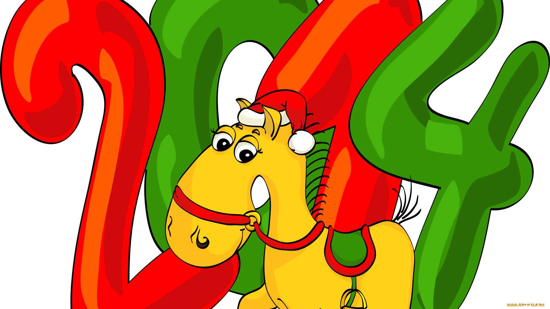 лошадка, праздничные, векторная, графика, , новый, год, лошадь, 2014, новый, год