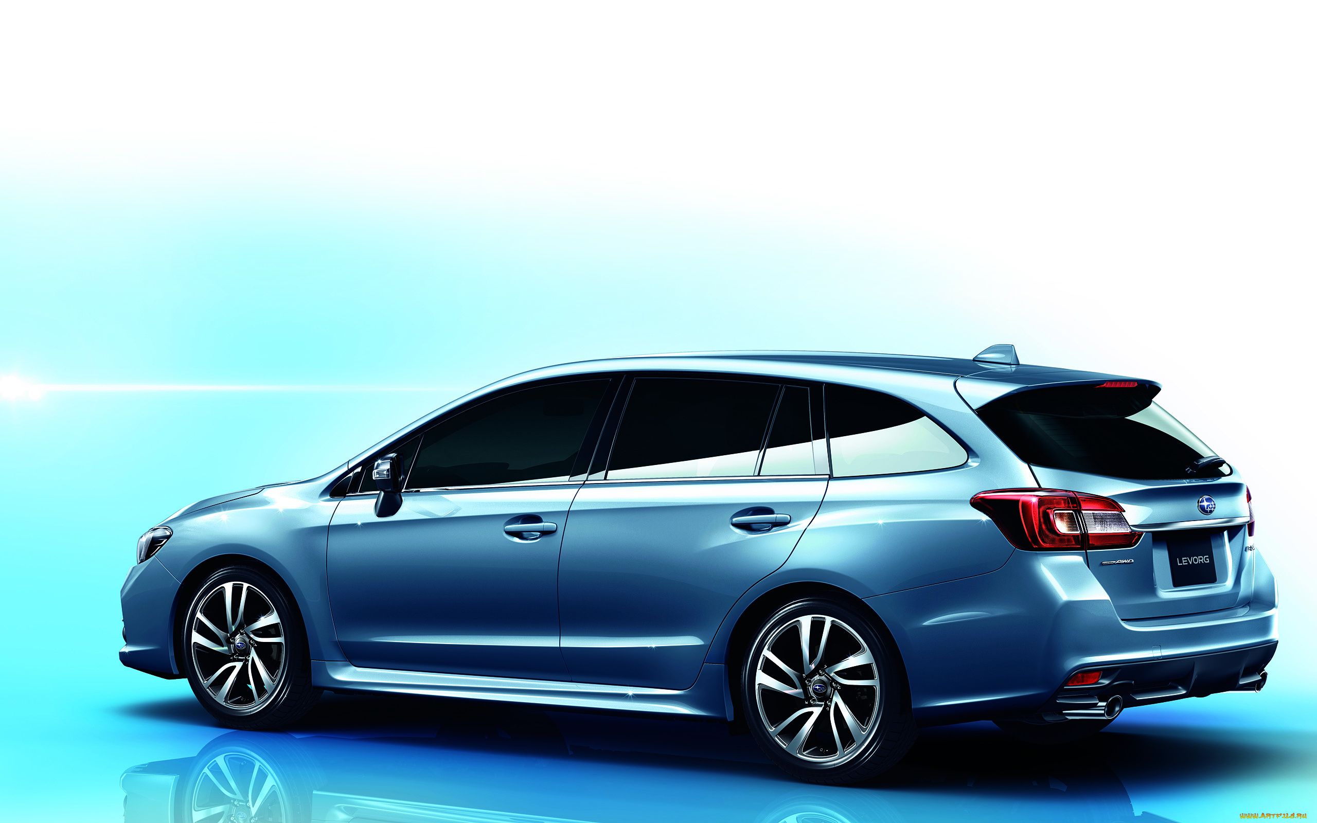 автомобили, subaru, levorg, 2014г, синий