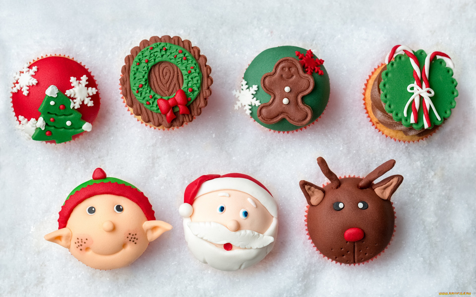 праздничные, угощения, xmas, новый, год, merry, christmas, holiday, celebration, кексы, рождество, cupcake, decoration