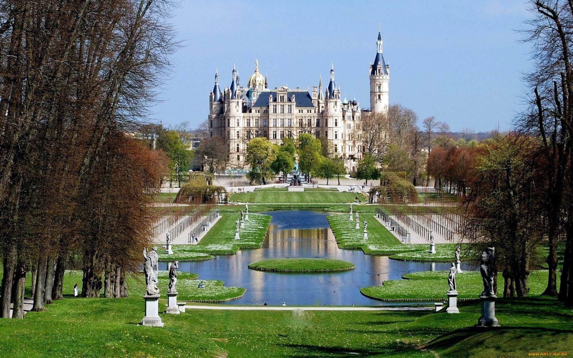 schwerin, castle, города, замок, шверин, , германия, schwerin, castle