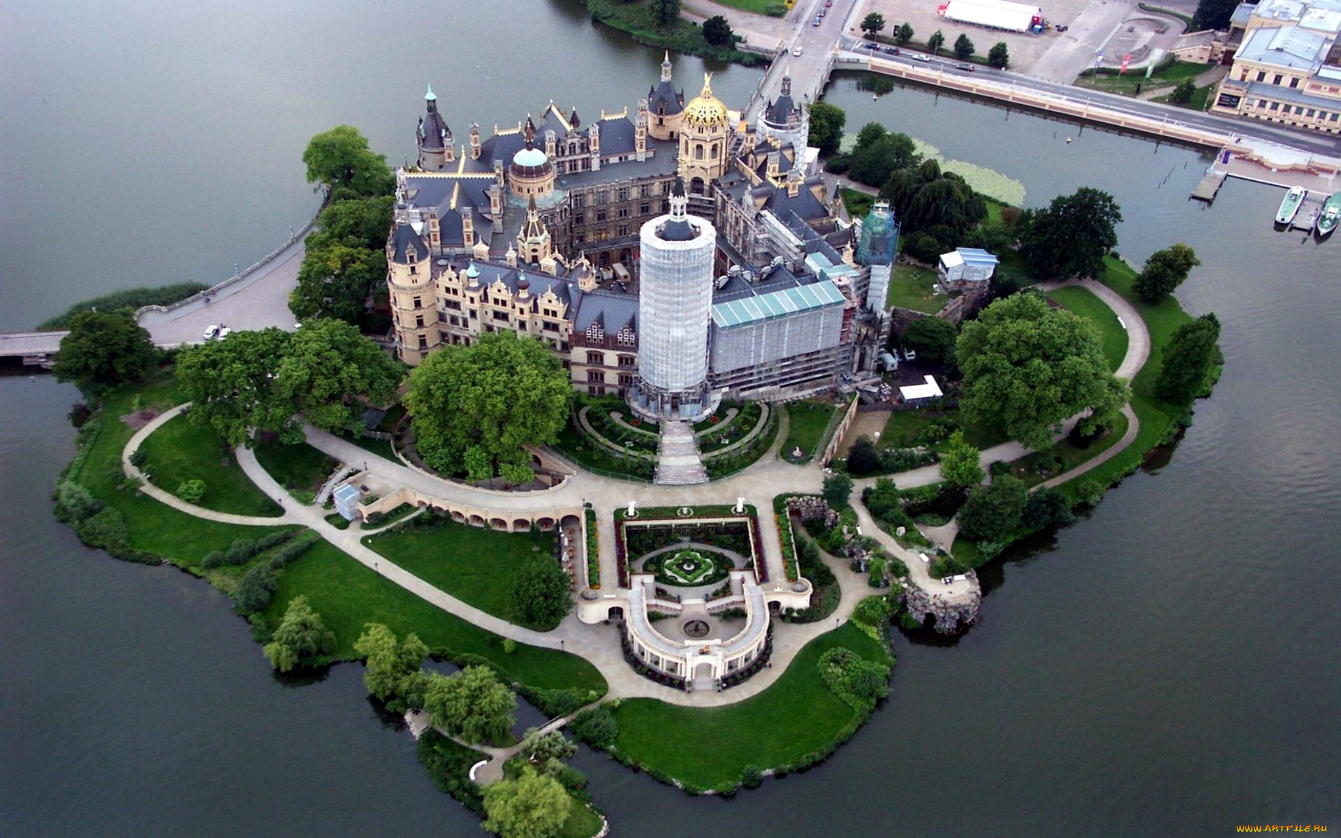 schwerin, castle, города, замок, шверин, , германия, schwerin, castle