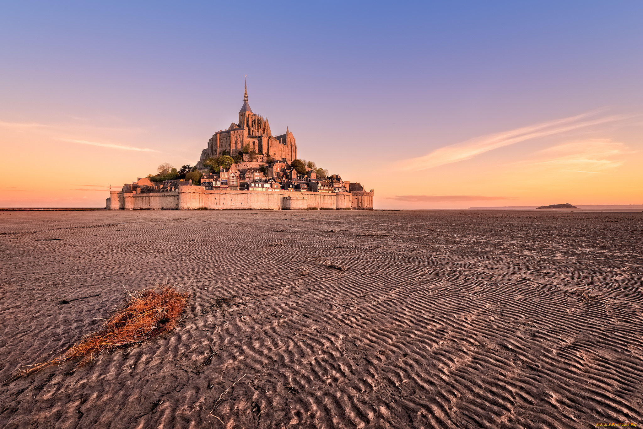 mont, saint-michel, города, крепость, мон-сен-мишель, , франция, простор