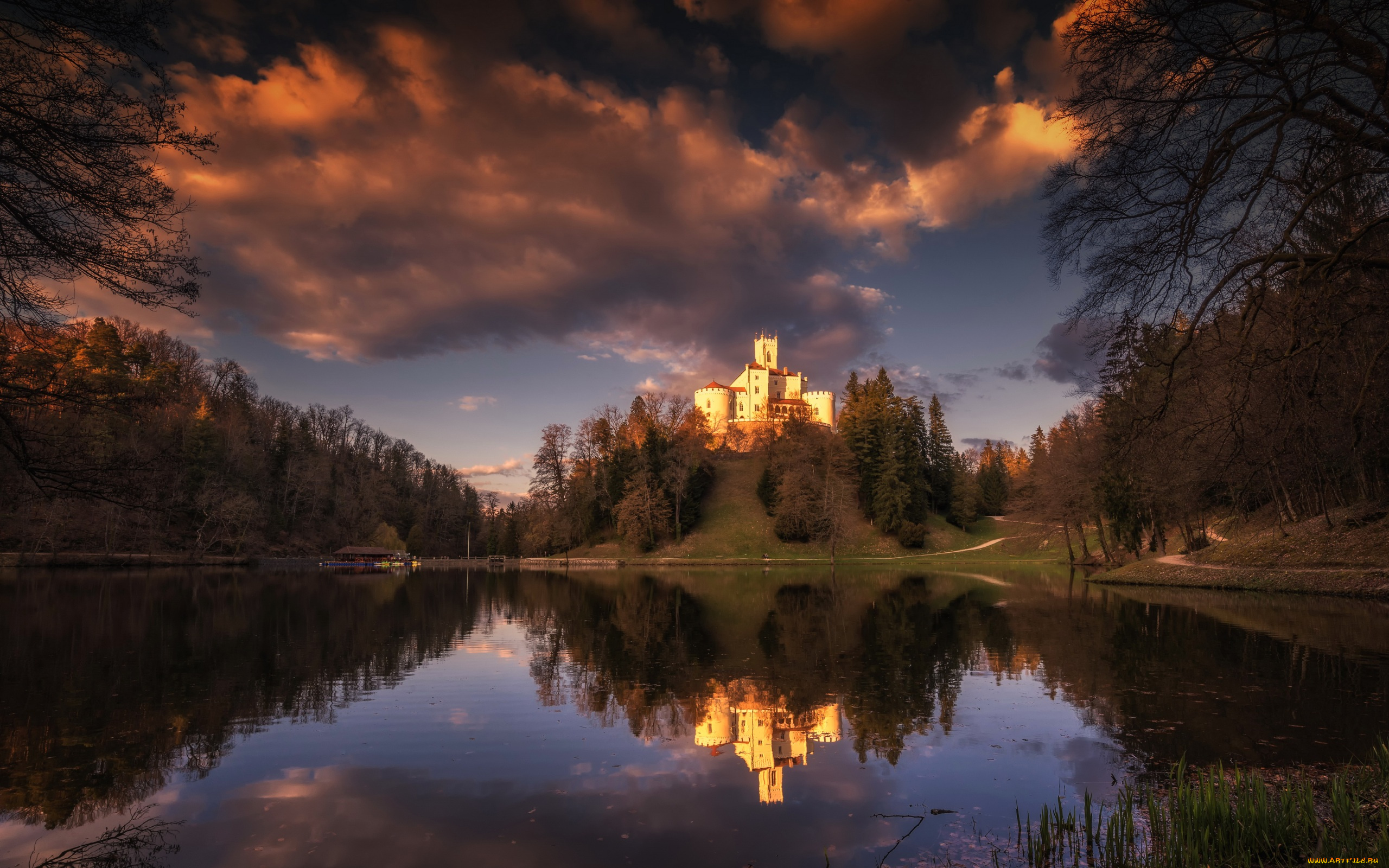 trakoscan, castle, croatia, города, -, дворцы, , замки, , крепости, trakoscan, castle