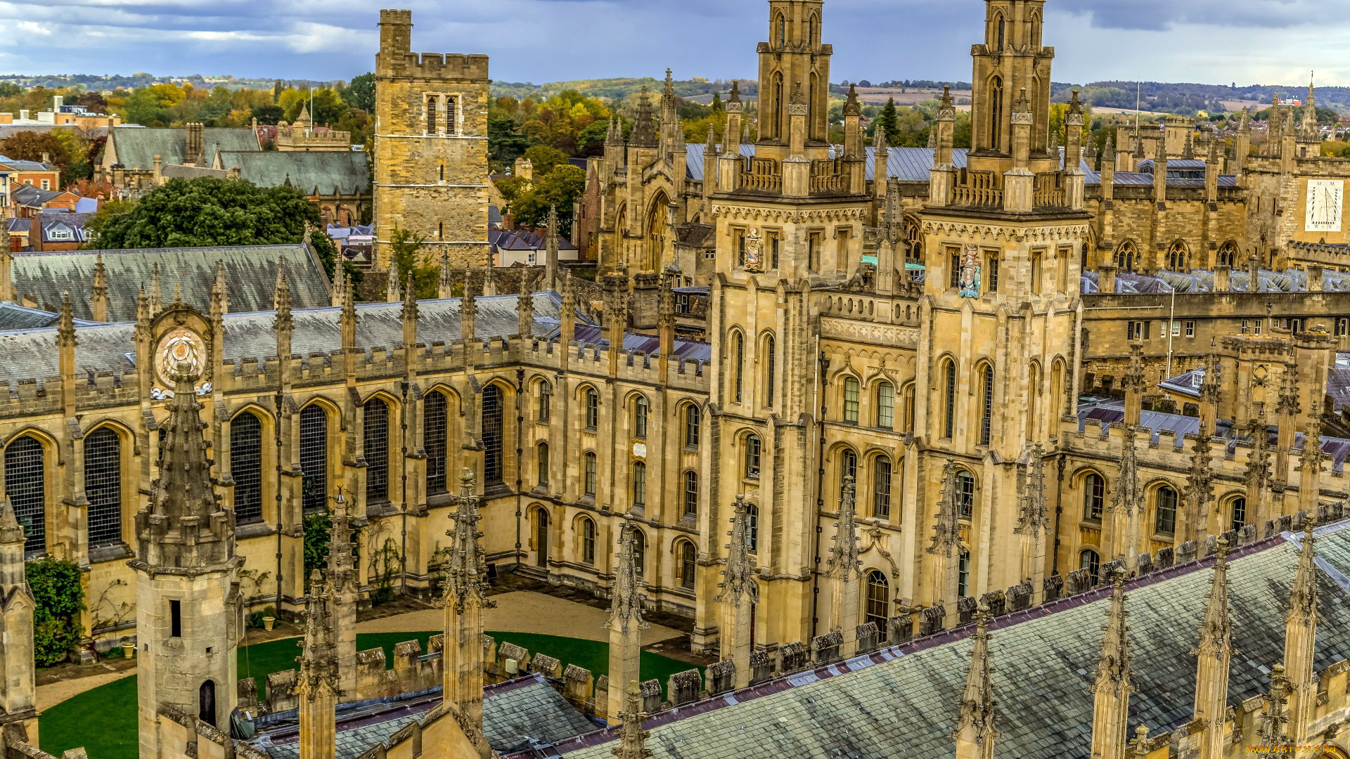 oxford, england, города, -, панорамы