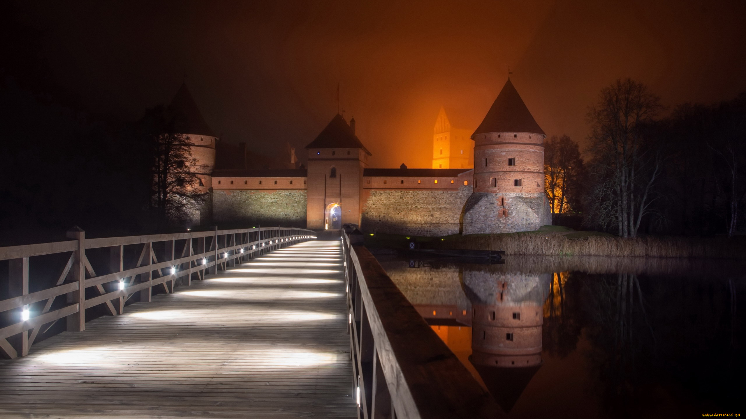 trakai, island, castle, города, тракайский, замок, , литва, trakai, island, castle