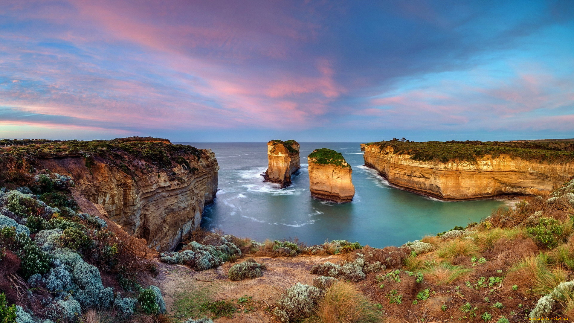 loch, ard, gorge, the, island, archway, port, campbell, national, park, australia, природа, побережье, loch, ard, gorge, the, island, archway, port, campbell, national, park