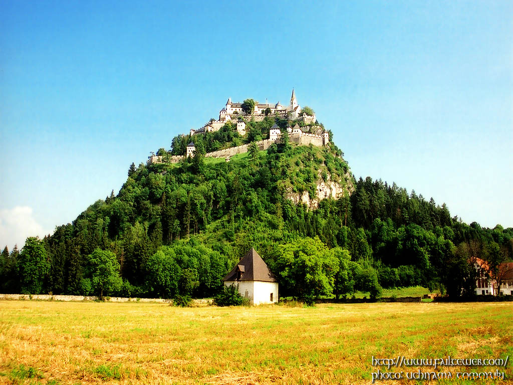 austria, launsdorf, karnten, burg, hochosterwitz, города, дворцы, замки, крепости