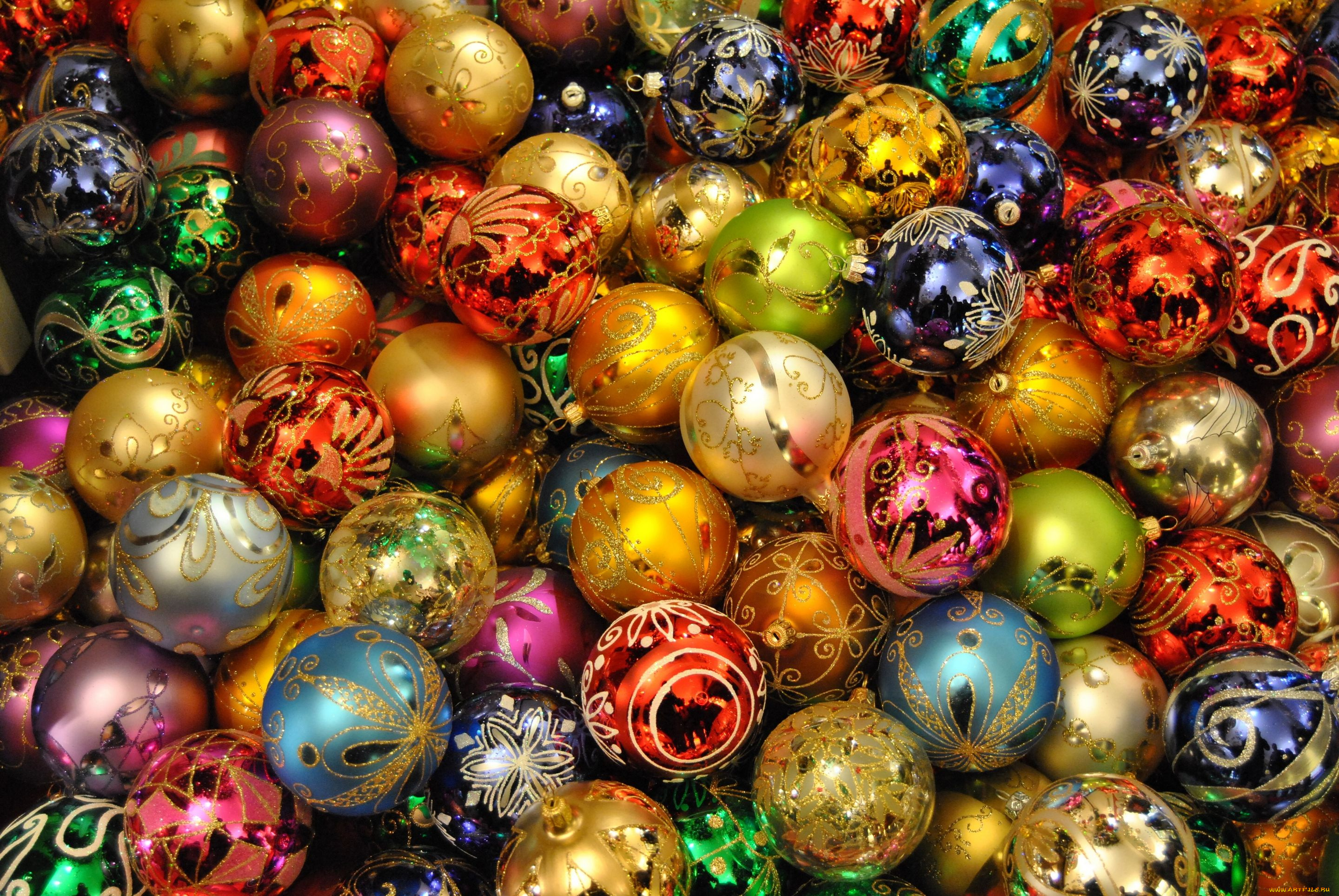 праздничные, шарики, много, разноцветные