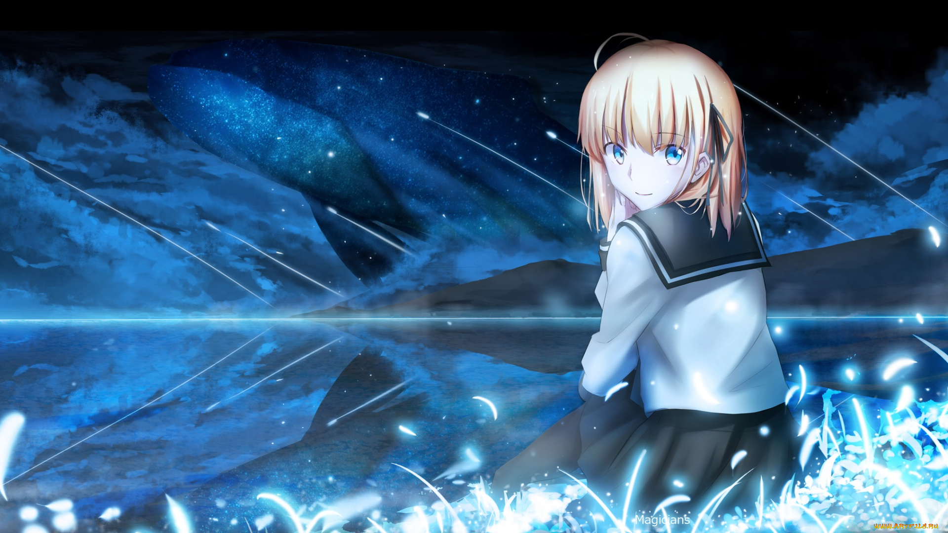 аниме, fate, stay, night, magicians, saber, stay, night