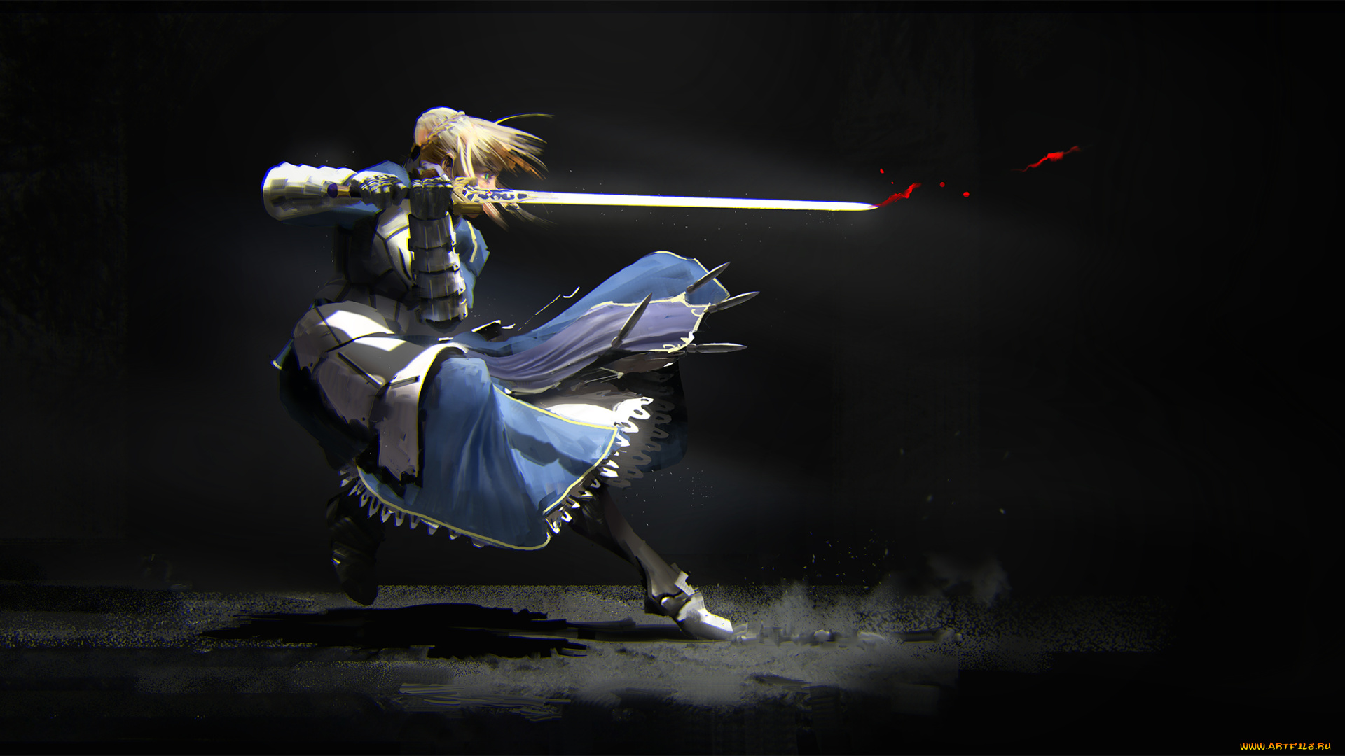 аниме, fate, stay, night, saber, stay, night