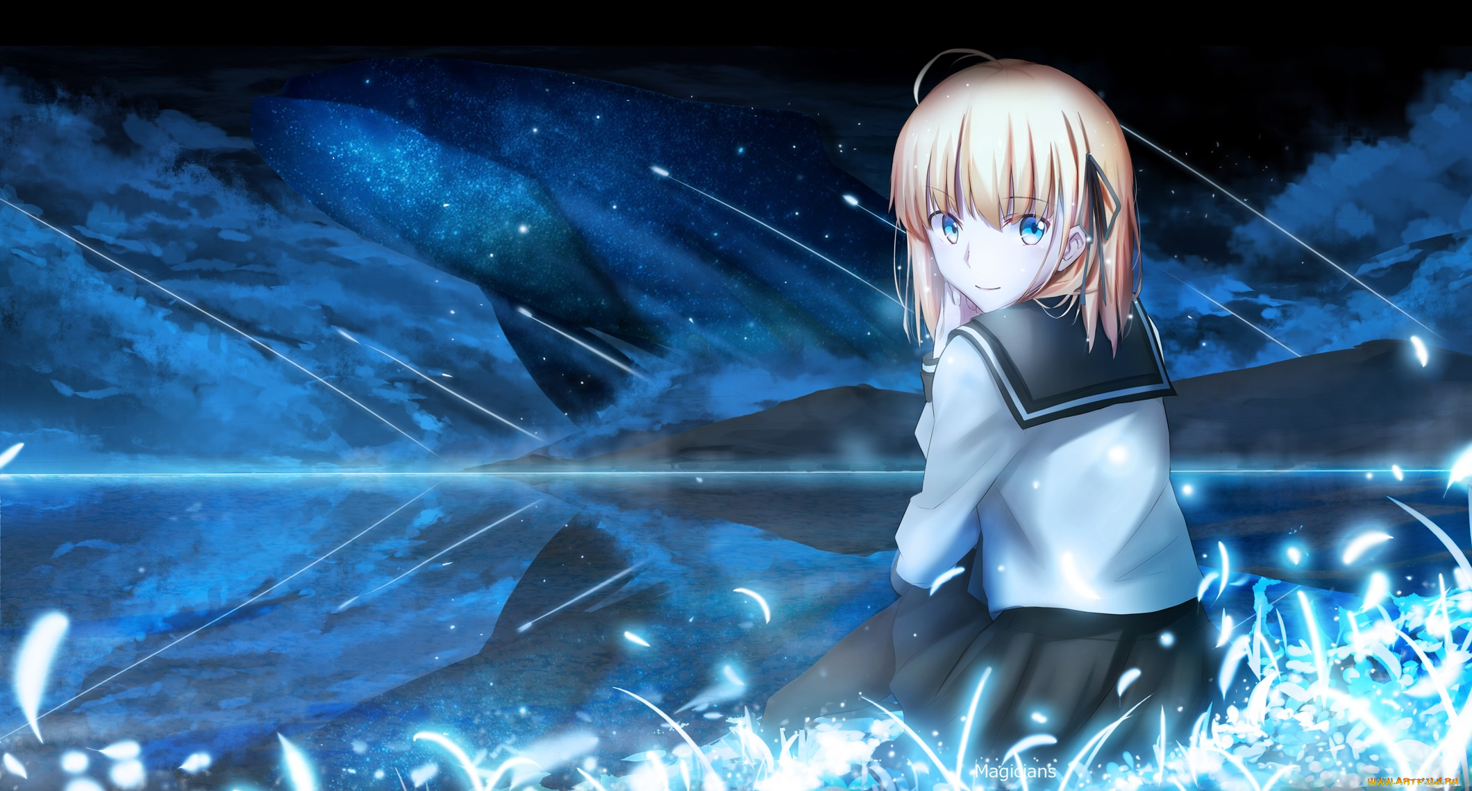 аниме, fate, stay, night, magicians, saber, stay, night