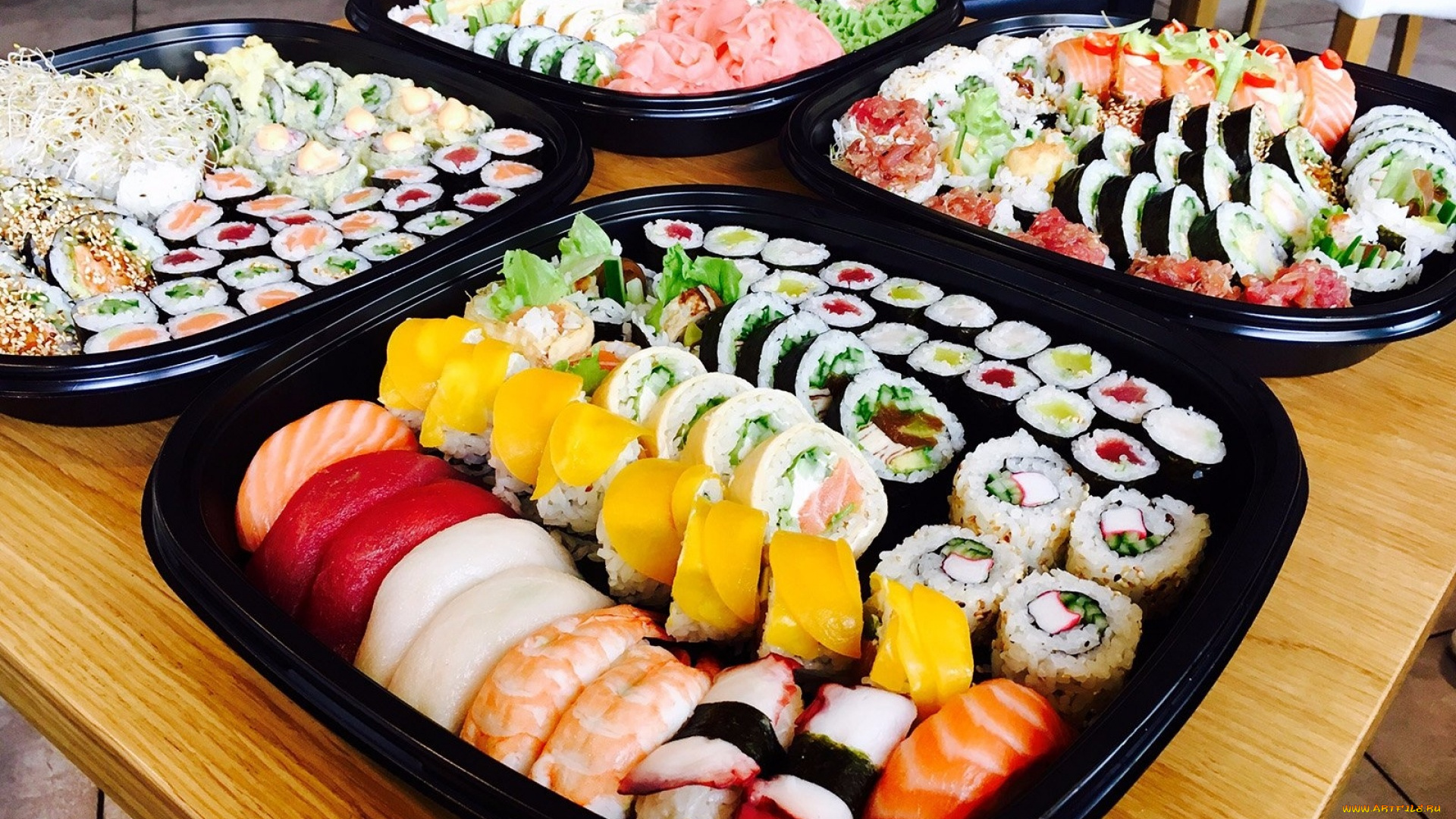еда, рыба, , морепродукты, , суши, , роллы, суши, роллы, имбирь, наборы, ассорти