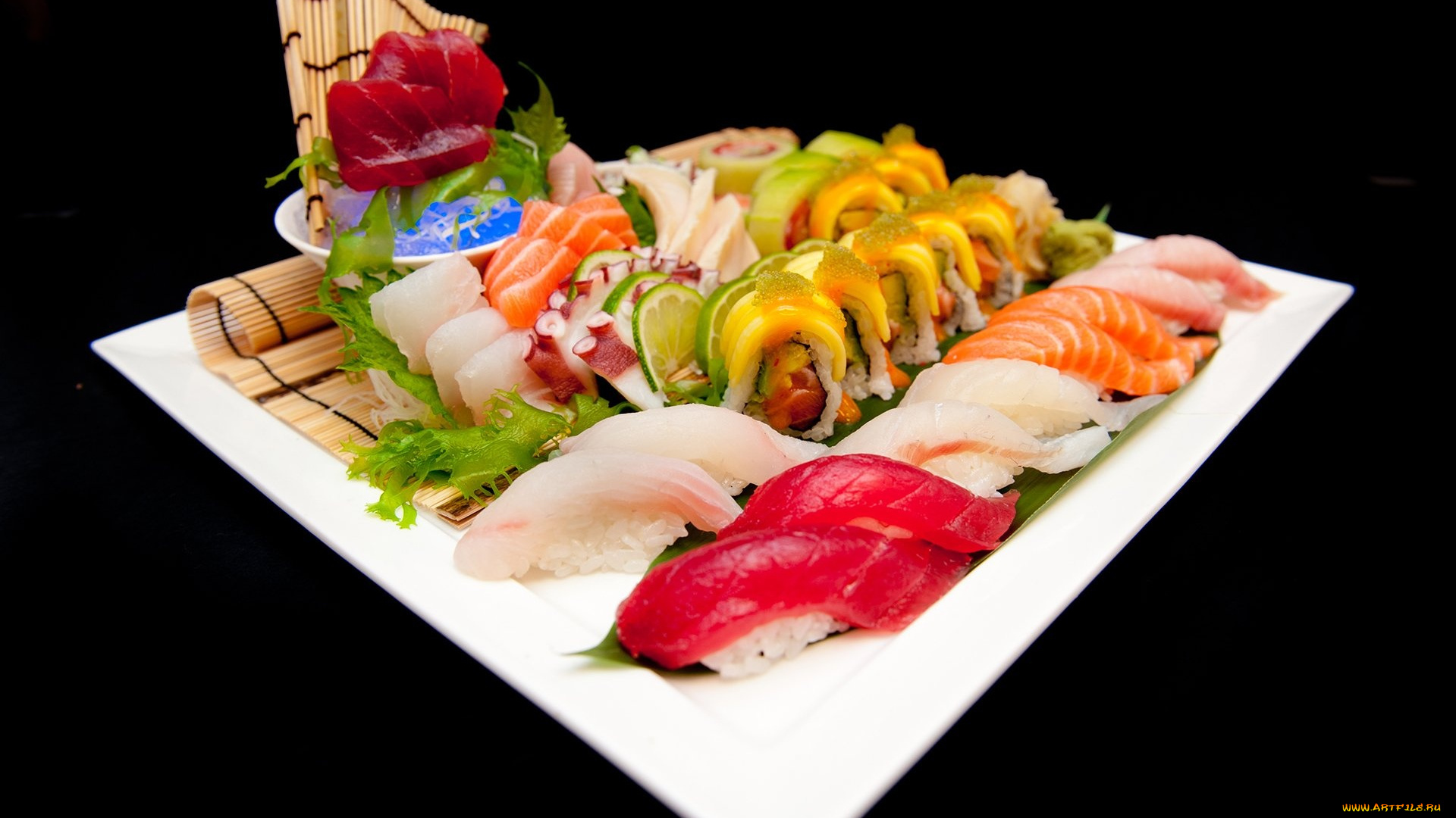 еда, рыба, , морепродукты, , суши, , роллы, суши, набор, роллы, тунец, форель