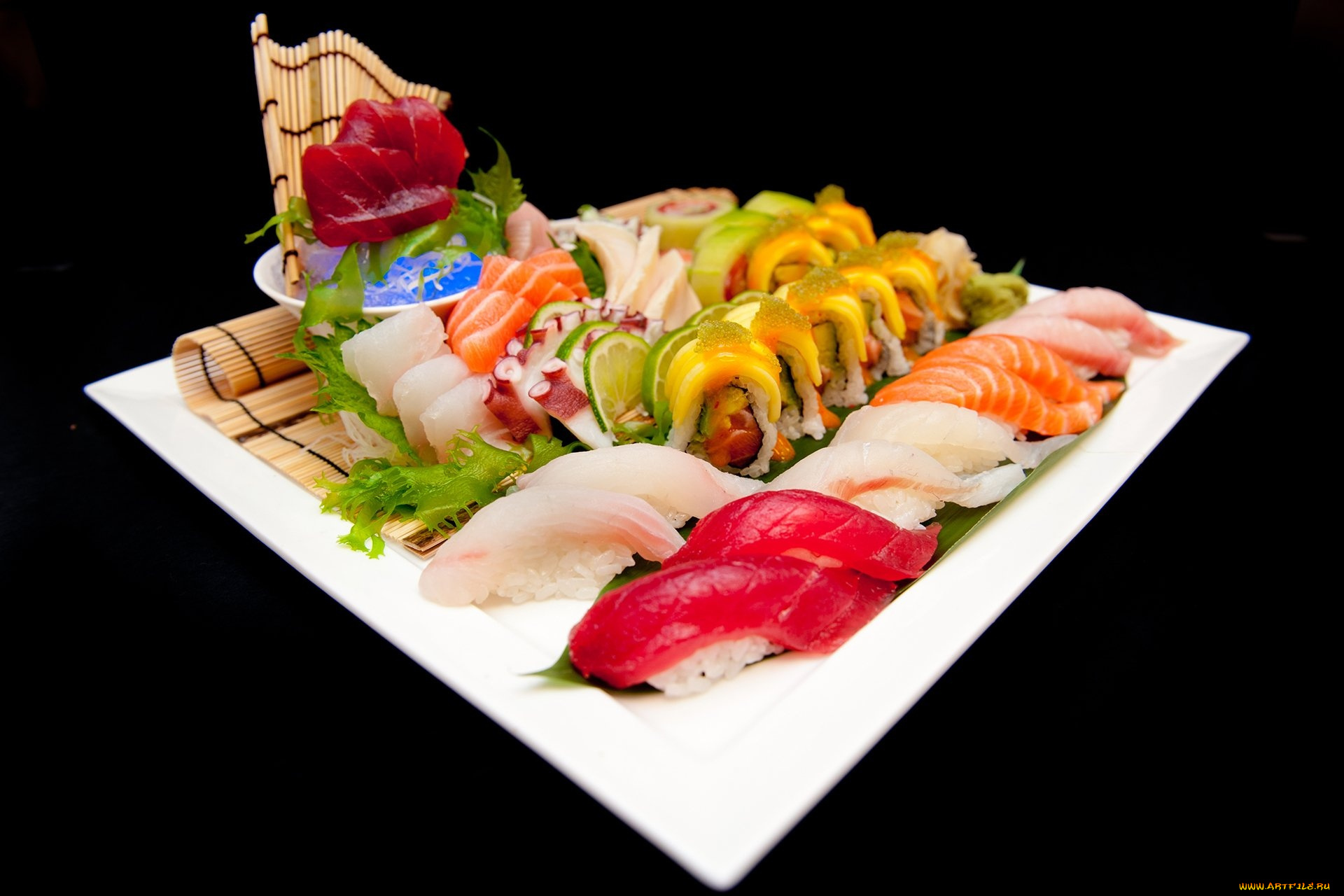 еда, рыба, , морепродукты, , суши, , роллы, суши, набор, роллы, тунец, форель