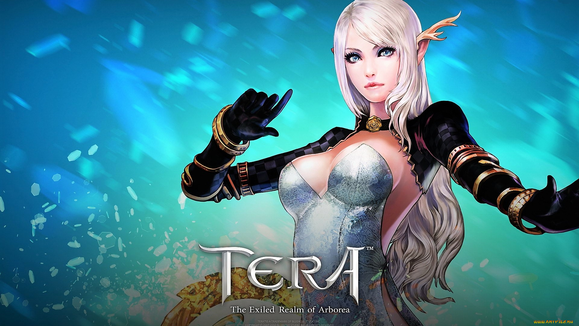 видео, игры, tera, , the, exiled, realm, of, arborea, девушка, рожки