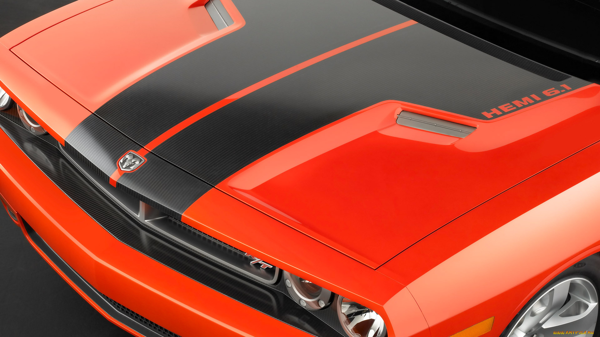 dodge, challenger, concept, hood, автомобили, фрагменты, автомобиля