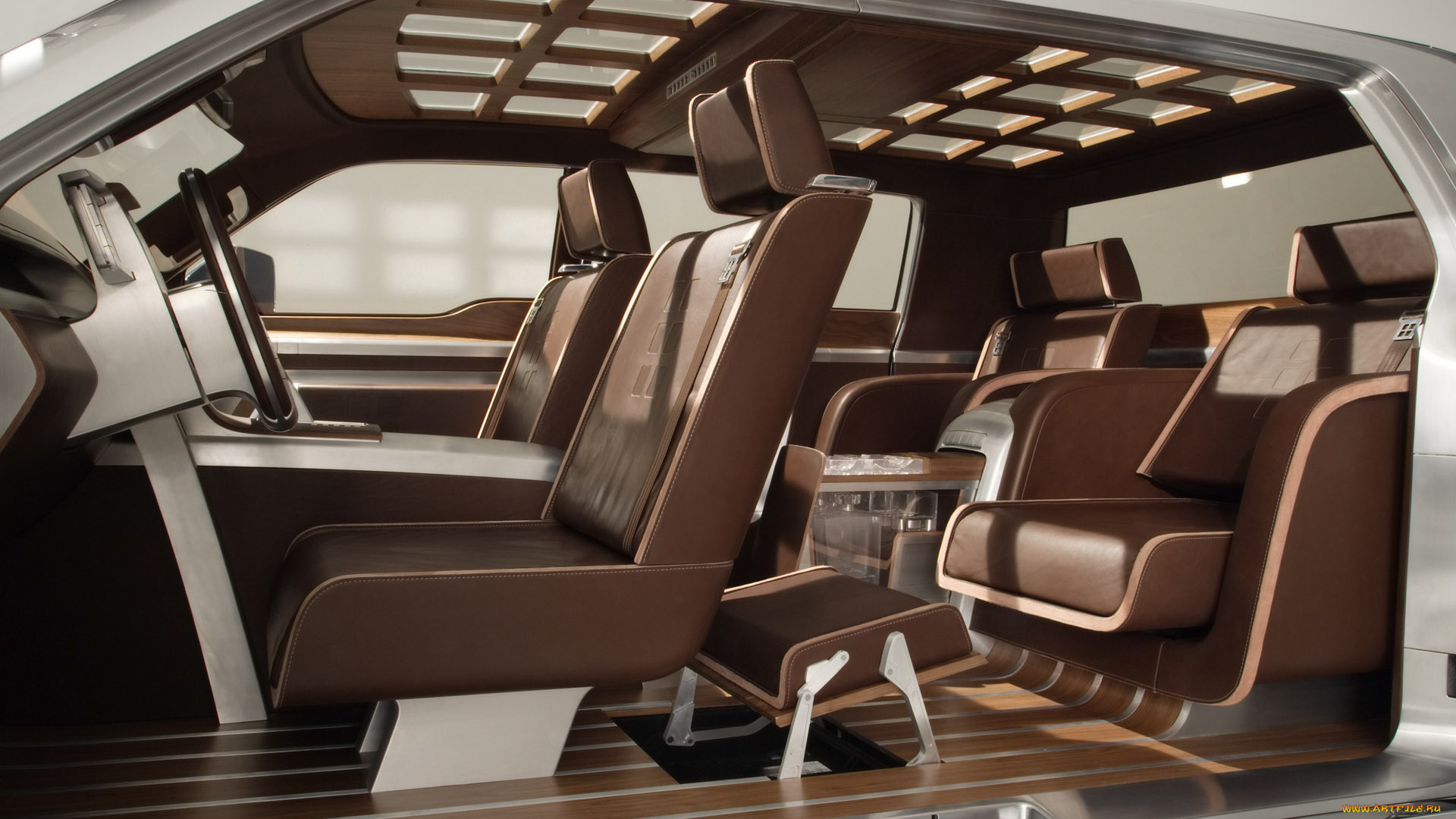 ford, 250, super, chief, concept, interior, foot, rest, автомобили, интерьеры