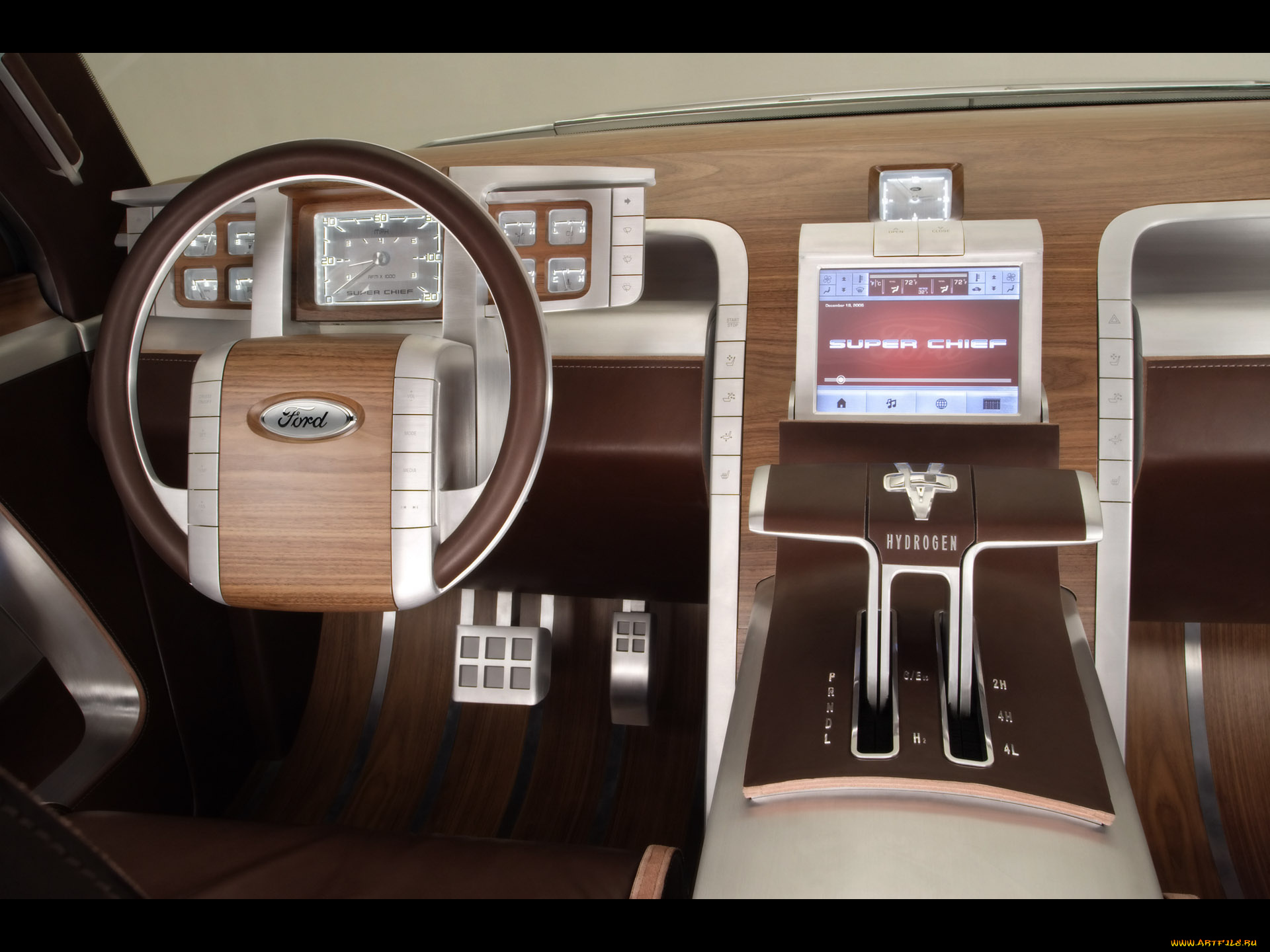 ford, 250, super, chief, concept, dashboard, автомобили, интерьеры