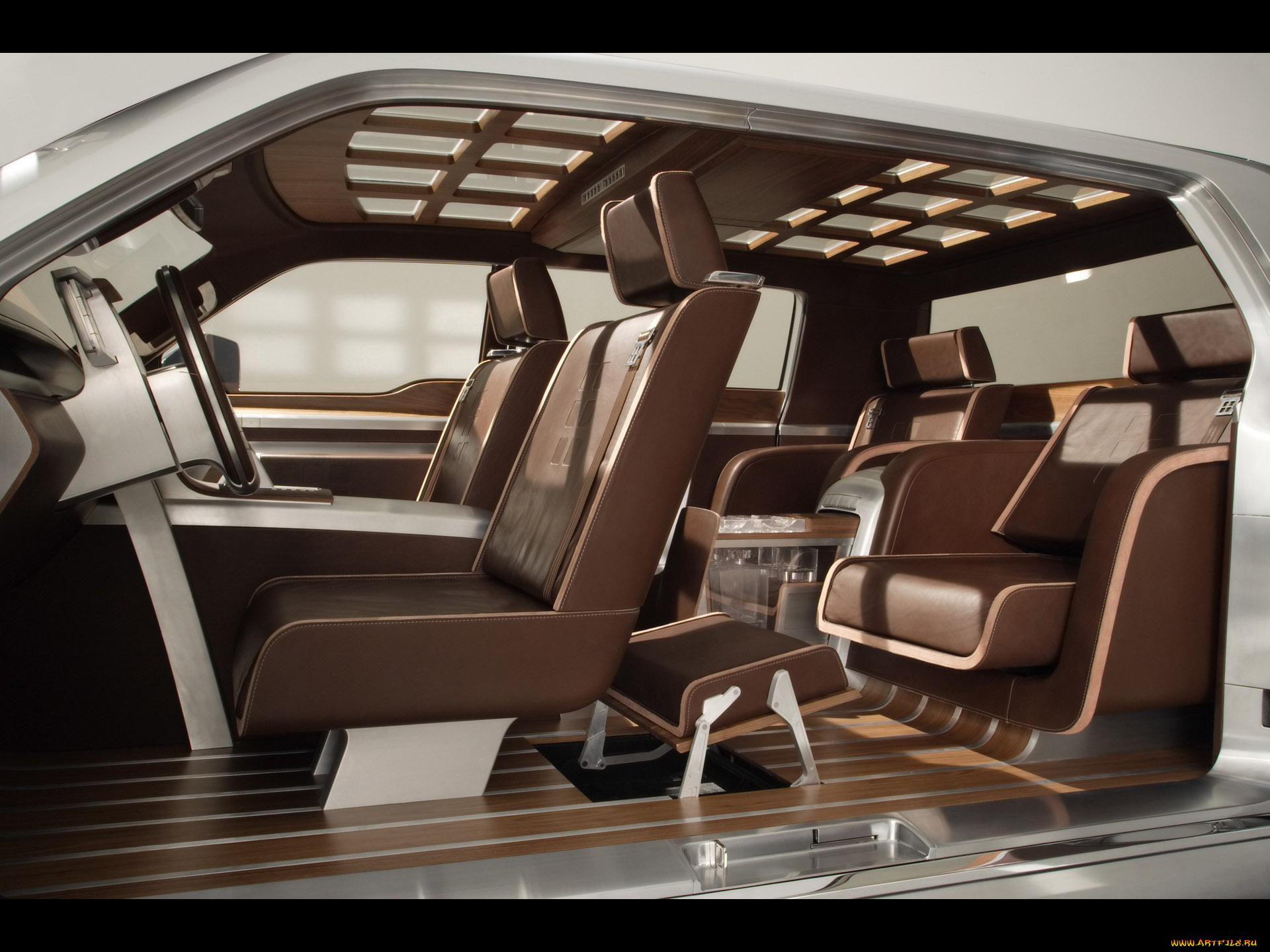 ford, 250, super, chief, concept, interior, foot, rest, автомобили, интерьеры