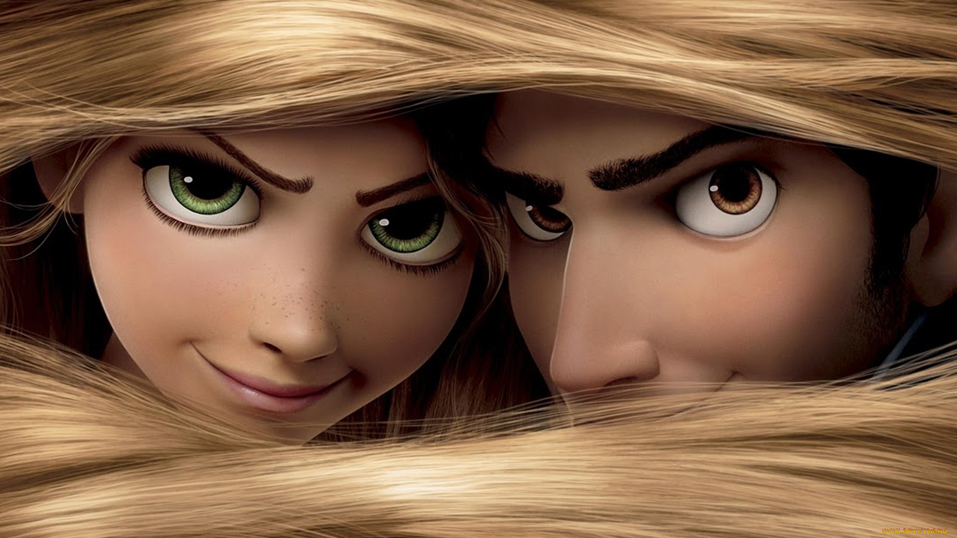 мультфильмы, tangled, флинн, рапунцель